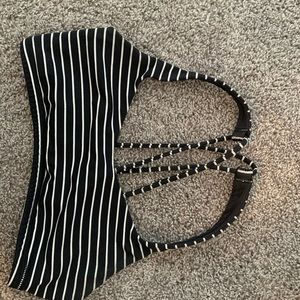 Free to be lululemon sports bra - black & white